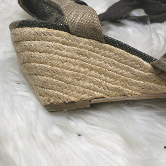 Loft metallic espadrille wrap wedge knot 8 - Picture 9 of 11